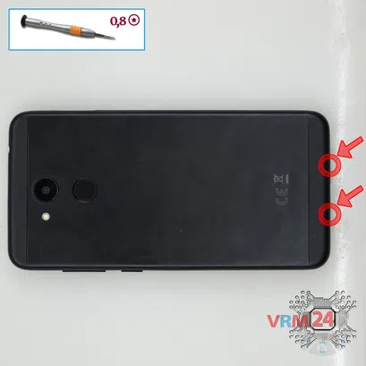 How to disassemble Huawei Honor 6C Pro, Step 2/1