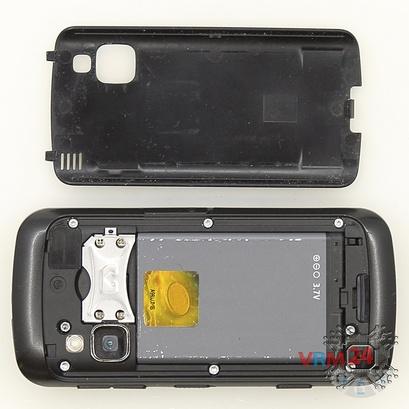 How to disassemble Nokia C6 RM-612, Step 1/2
