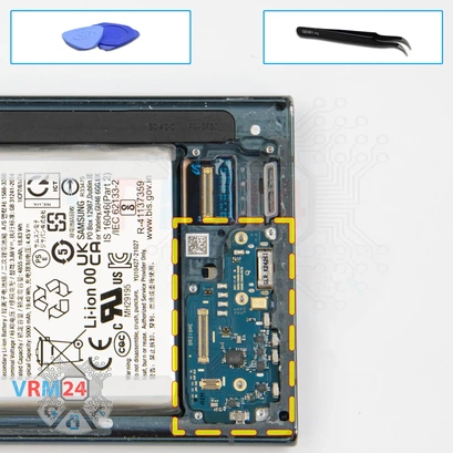 How to disassemble Samsung Galaxy S22 Ultra SM-S908, Step 12/1