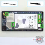 How to disassemble Sony Xperia X, Step 8/1