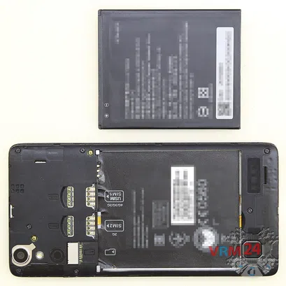 How to disassemble Lenovo A6000, Step 2/2