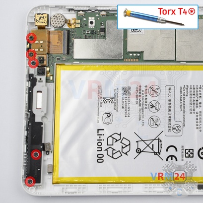 Como desmontar Huawei MediaPad T1 8.0'' por si mesmo, Passo 8/1