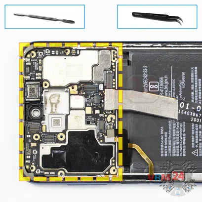 How to disassemble Xiaomi Redmi Note 9 Pro, Step 16/1