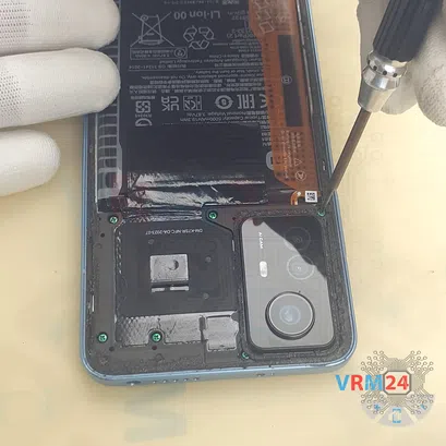Como desmontar Xiaomi RedMi Note 12S por si mesmo, Passo 4/3