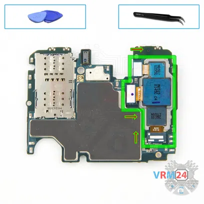 How to disassemble Samsung Galaxy A71 5G SM-A7160, Step 16/1