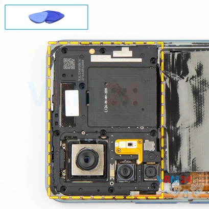 How to disassemble Xiaomi 12T, Step 5/1
