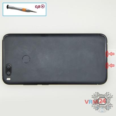 How to disassemble Xiaomi Mi A1, Step 2/1
