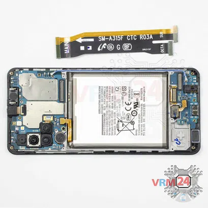 Como desmontar Samsung Galaxy A31 SM-A315 por si mesmo, Passo 7/2