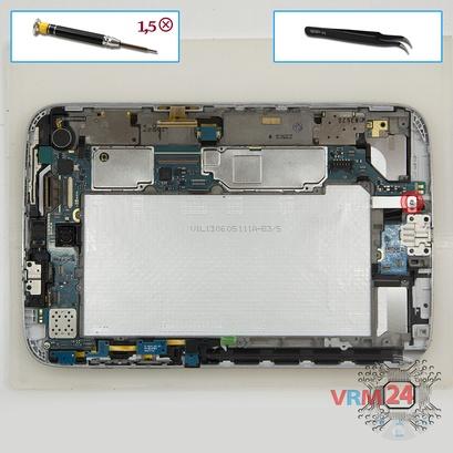 How to disassemble Samsung Galaxy Note 8.0'' GT-N5100, Step 8/1