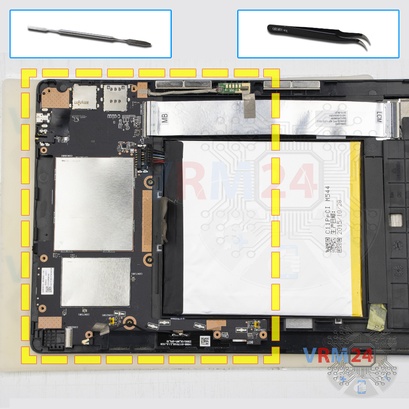Cómo desmontar Asus ZenPad 10 Z300CG, Paso 11/1