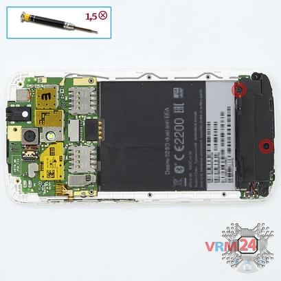 How to disassemble HTC Desire 526G, Step 5/1