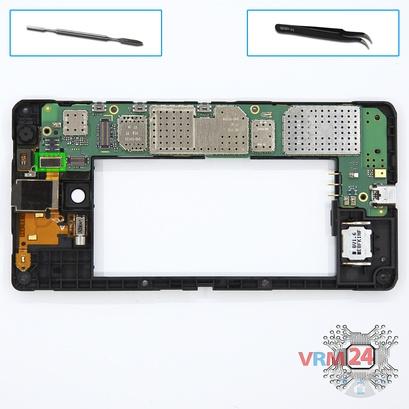 How to disassemble Nokia Lumia 735 RM-1038, Step 8/1