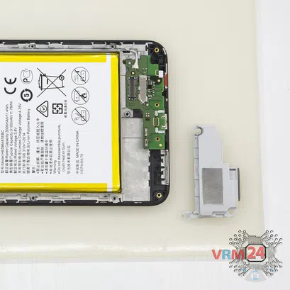 How to disassemble Huawei Y6II, Step 7/2