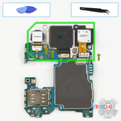 Как разобрать Samsung Galaxy S24 FE SM-S721, Шаг 19/1