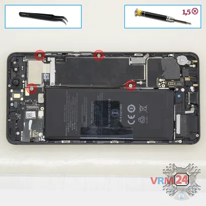 How to disassemble Meizu Pro 7 M792H, Step 8/1