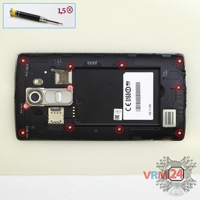 How to disassemble LG G4 H818, Step 3/1