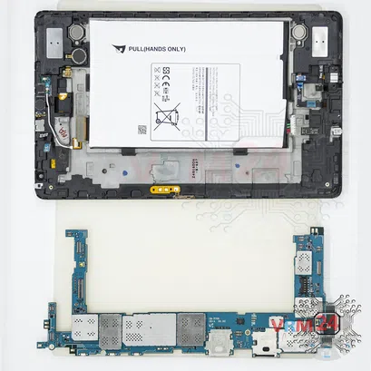 Cómo desmontar Samsung Galaxy Tab S 8.4'' SM-T705, Paso 8/2