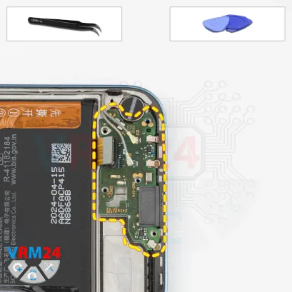 How to disassemble Honor 200 Lite, Step 12/1