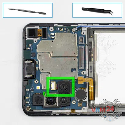 Como desmontar Samsung Galaxy A21s SM-A217 por si mesmo, Passo 11/1