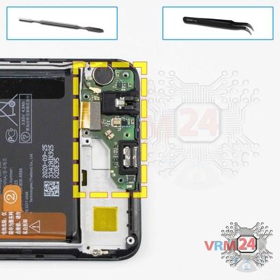 How to disassemble Huawei Honor 10X Lite, Step 12/1