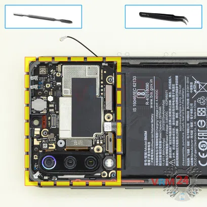 How to disassemble Xiaomi Mi 9 SE, Step 15/1