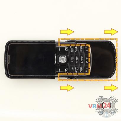 How to disassemble Nokia 8600 LUNA RM-164, Step 6/1