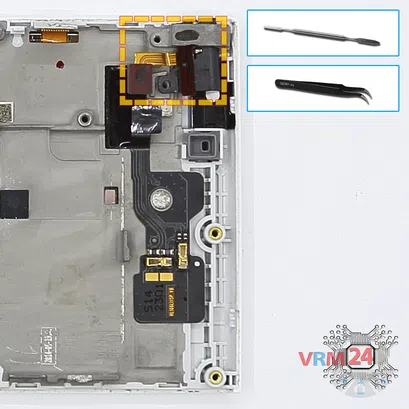 Cómo desmontar Huawei Ascend G6 / G6-L11, Paso 10/1