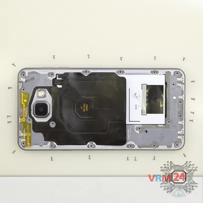 Cómo desmontar Samsung Galaxy A7 (2016) SM-A710, Paso 2/2