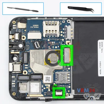 Cómo desmontar Motorola Moto E6 Plus XT2025, Paso 14/1