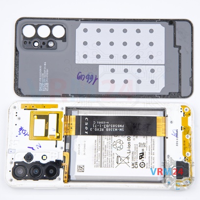 Cómo desmontar Samsung Galaxy A23 SM-A235, Paso 3/2