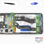 How to disassemble Samsung Galaxy S24+ SM-S921, Step 9/1