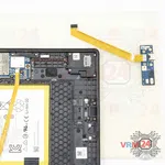 Como desmontar Lenovo Tab M10 Plus TB-X606F, Passo 9/2