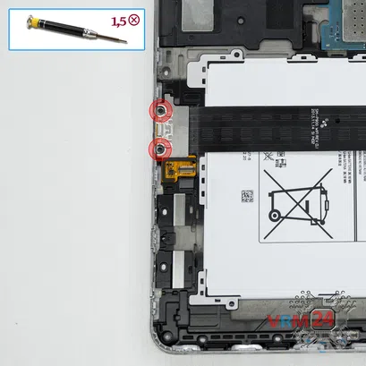 Как разобрать Samsung Galaxy Note Pro 12.2'' SM-P905, Шаг 8/1