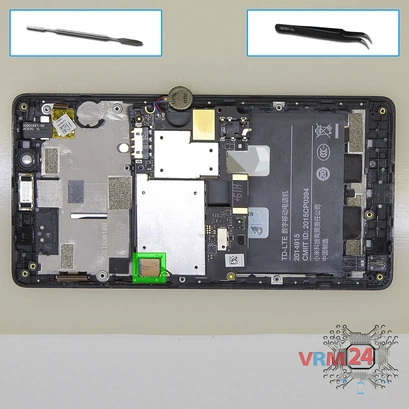 How to disassemble Xiaomi RedMi Note 1S, Step 11/1