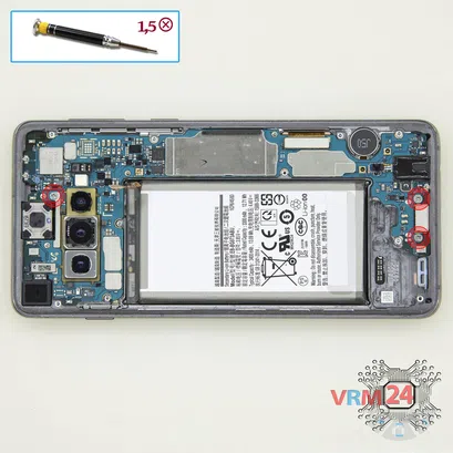 How to disassemble Samsung Galaxy S10 SM-G973, Step 6/1