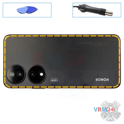 How to disassemble Honor X7b, Step 3/1