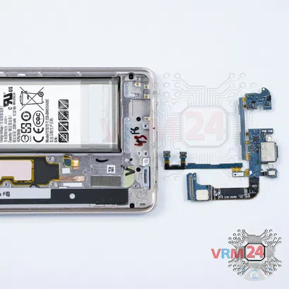 Cómo desmontar Samsung Galaxy Note FE SM-N935, Paso 14/2