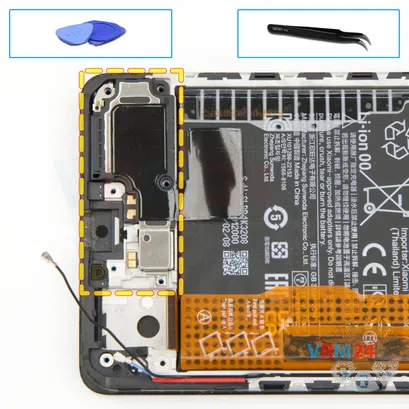 How to disassemble Xiaomi POCO X5 Pro, Step 14/1