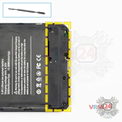 How to disassemble uleFone T1, Step 8/1