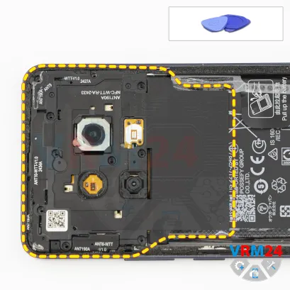 How to disassemble Realme 13+, Step 5/1