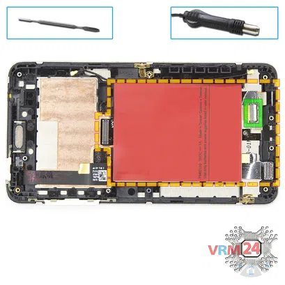 How to disassemble HTC Desire 400, Step 12/1