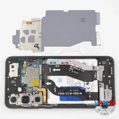 How to disassemble Samsung Galaxy S24+ SM-S921, Step 5/2