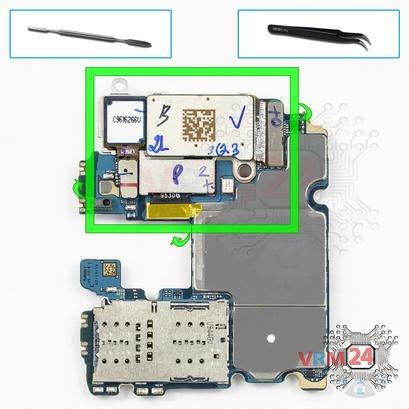 How to disassemble Samsung Galaxy Note 10 Plus SM-N975, Step 15/1