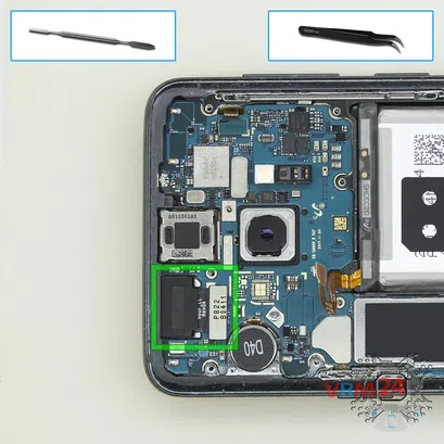 How to disassemble Samsung Galaxy S9 SM-G960, Step 5/1
