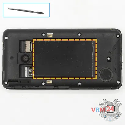 How to disassemble Nokia Lumia 530 RM 1017, Step 2/1