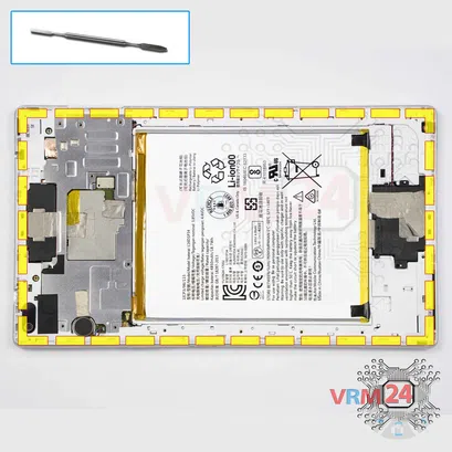 Cómo desmontar Lenovo Tab 4 TB-8504X, Paso 6/1