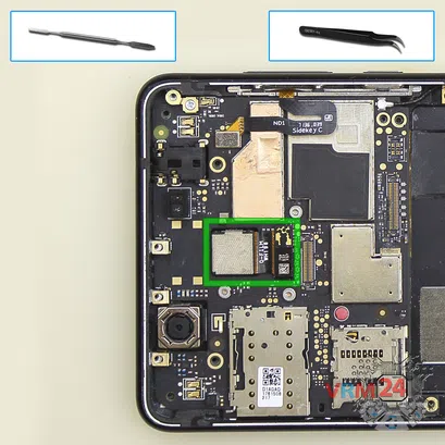 Cómo desmontar Nokia 5 (2017) TA-1053, Paso 16/1