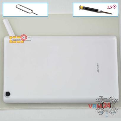How to disassemble Lenovo Tab 2 A8-50, Step 1/2
