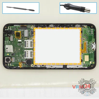 Cómo desmontar ZTE Blade L4, Paso 5/1