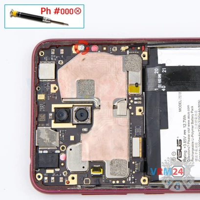 Como desmontar Asus ZenFone 5 Lite ZC600KL por si mesmo, Passo 10/1